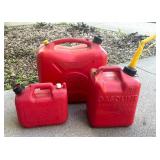 Three Gas Cans