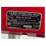 3/8 Inch Portable Drill Press Model: 315.11970