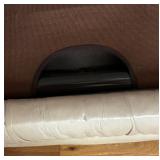 Nice Neutral Leather Hide A Bed Sofa / Couch