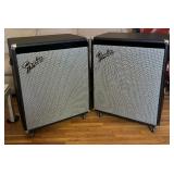 Two Fender Sidekick 100 Bass Speakers
