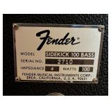 Two Fender Sidekick 100 Bass Speakers