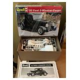 Revell 1932 Ford Three Window Coupe, Skippers Critter 1951 Anglia and Corvette Indy Dream Machine Model Car Kits