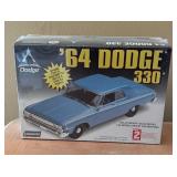 New AMT 1962 Bel Air Super Stock, Lindberg 1964 Dodge 330 and Locke Gangbusters 1928 Lincoln Model Car Kits