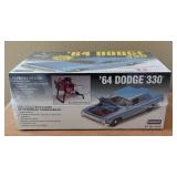 New AMT 1962 Bel Air Super Stock, Lindberg 1964 Dodge 330 and Locke Gangbusters 1928 Lincoln Model Car Kits