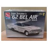 New AMT 1962 Bel Air Super Stock, Lindberg 1964 Dodge 330 and Locke Gangbusters 1928 Lincoln Model Car Kits