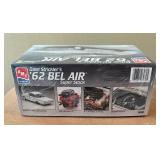 New AMT 1962 Bel Air Super Stock, Lindberg 1964 Dodge 330 and Locke Gangbusters 1928 Lincoln Model Car Kits