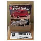 Revell 1958 Christine Plymouth, AMT 1939/1940 Ford Sedan and AMP 1949 Mercury Coupe Model Car Kits