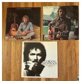 Five Record Albums by Gordon Lightfoot including Cold on the Shoulder, Summertime Dream, Sundown and More