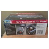 New Revell Monogram 1967 Dodge Coronet R/T, Revell 1967 Plymouth GTX Hemi and AMT Ertl 1941 Plymouth Model Car Kits
