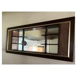 Beautiful Mid Century Wall Mirror with Shelves