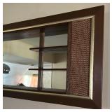 Beautiful Mid Century Wall Mirror with Shelves