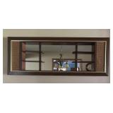 Beautiful Mid Century Wall Mirror with Shelves