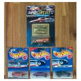 New Hot Wheels Pro Circuit Kenny Bernstein Car, Dodge Concept Car, Pearl Drivers Series Car and 1995 Model Series Car