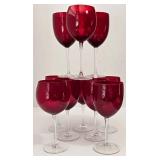Cranberry Glass Stemware