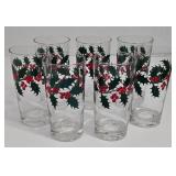 Set of Vintage Libbey Holiday Tumblers & Mugs