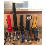 Large Lot of Assorted Flashlights