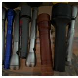Large Lot of Assorted Flashlights