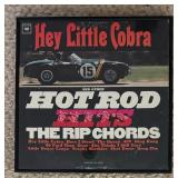 (5) Framed Record Albums including The Surfaris Wipe Out, Hey Little Cobra Hot Rod Hits & More!