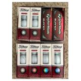 New Titleist and Taylor Made Golf Balls