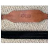 Two Leather Weight Lifting Belts
