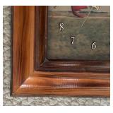 Vintage Little Red Wagon Photograph Framed Wall Clock