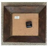 Vintage Little Red Wagon Photograph Framed Wall Clock