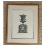 Framed Etching Print by Giovanni Balista