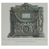 Framed Etching Print by Giovanni Balista