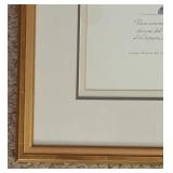 Framed Etching Print Cinerarcy Vase of Terrocotta by Giovanni Battista