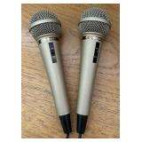 Pair of Pioneer Dynamic Multi Directional Microphones DM-21A