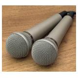 Pair of Pioneer Dynamic Multi Directional Microphones DM-21A