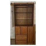 Vintage Oak Media Cabinet