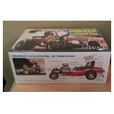 New Monogram Hurst Hairy Olds, AMT Ertl Road Runner Hardtop and Wild Willie Borsch Winged Express Altered Rod