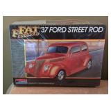 Monogram BMW Group 2, 1970 Plymouth GTX, and Fat Fendered 1937 Ford Street Rod Model Car Kits