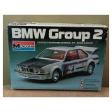 Monogram BMW Group 2, 1970 Plymouth GTX, and Fat Fendered 1937 Ford Street Rod Model Car Kits