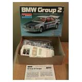 Monogram BMW Group 2, 1970 Plymouth GTX, and Fat Fendered 1937 Ford Street Rod Model Car Kits
