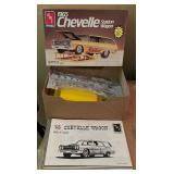 AMT Ertl Chevy II Rat Packer, 1972 Chevelle SS 454 and 1965 Chevelle Station Wagon Model Car Kits