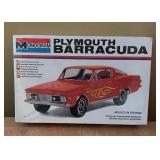 New Model Car Kits Jo-Han Sox & Martin Boss Plymouth Cuda, Monogram Plymouth Barracuda and Wild Willie Borsch Winged Express Altered Rod