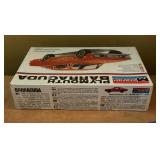 New Model Car Kits Jo-Han Sox & Martin Boss Plymouth Cuda, Monogram Plymouth Barracuda and Wild Willie Borsch Winged Express Altered Rod