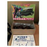 Model Car Kits MPC 1971 Plymouth Road Runner, AMT Ertl 1932 Ford Phaeton and Jo-Han Pettys 1964 Plymouth Belvedere