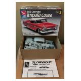 AMT Ertl 1958 Chevrolet Impala Coupe, Dodge Deora Show Car and 2005 Chrysler 300 C Model Car Kits
