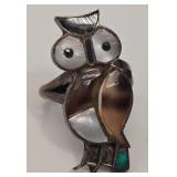 Vintage Zuni Owl Ring