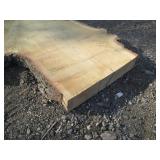 7.5 x 85" 2 1/2" thick live edge oa...