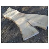21 x 83" 2 1/2" thick live edge elm...