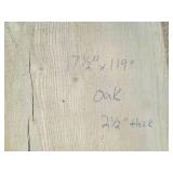 17.5 x 119" 2 1/2" thick live edge ...