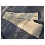 28 x 116" 2 1/2" thick live edge oa...