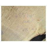 28 x 116" 2 1/2" thick live edge oa...