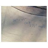 22 x 108" 2 1/2" thick live edge oa...