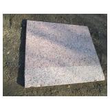 37 x 34" granite slab with polished...
