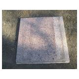 34 x 34" granite slab with 34 x 26"...